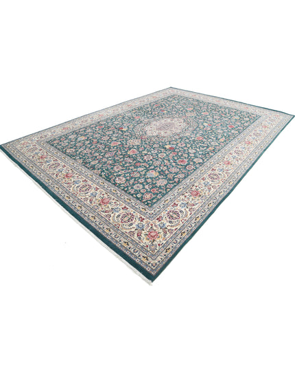 Heritage 9' 10" X 14' 0" Hand Knotted Wool Rug 9' 10" X 14' 0" (300 X 427) / Green / Wool