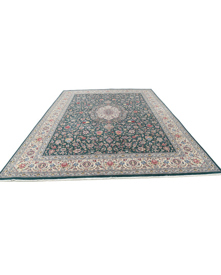 Heritage 9' 10" X 14' 0" Hand Knotted Wool Rug 9' 10" X 14' 0" (300 X 427) / Green / Wool