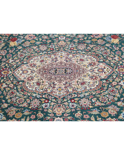 Heritage 9' 10" X 14' 0" Hand Knotted Wool Rug 9' 10" X 14' 0" (300 X 427) / Green / Wool