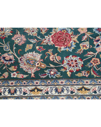 Heritage 9' 10" X 14' 0" Hand Knotted Wool Rug 9' 10" X 14' 0" (300 X 427) / Green / Wool