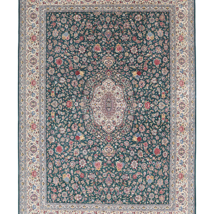 Heritage 9' 10" X 14' 0" Hand Knotted Wool Rug 9' 10" X 14' 0" (300 X 427) / Green / Wool