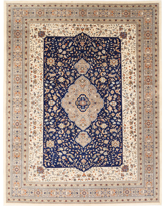 Heritage 9' 3" X 11' 11" Hand Knotted Wool Rug 9' 3" X 11' 11" (282 X 363) / Blue / Wool