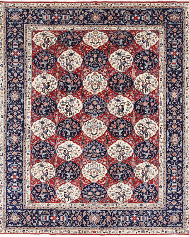 Heritage 7' 10" X 9' 9" Hand Knotted Wool Rug 7' 10" X 9' 9" (239 X 297) / Red / Wool