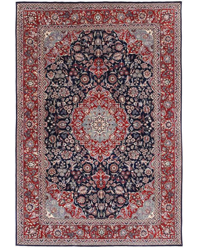 Heritage 6' 0" X 9' 0" Hand Knotted Wool Rug 6' 0" X 9' 0" (183 X 274) / Blue / Wool