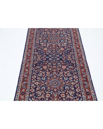 Heritage 2' 8" X 13' 4" Hand Knotted Wool Rug 2' 8" X 13' 4" (81 X 406) / Blue / Wool