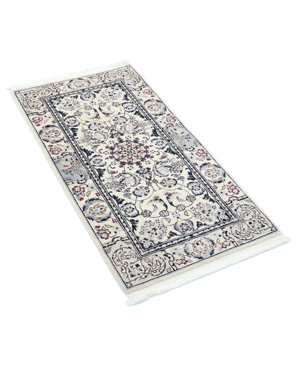 Heritage 2' 0" X 3' 10" Hand Knotted Wool & Silk Rug 2' 0" X 3' 10" (61 X 117) / Ivory / Wool & Silk