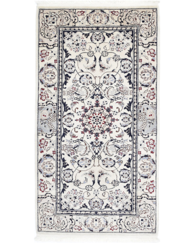 Heritage 2' 0" X 3' 10" Hand Knotted Wool & Silk Rug 2' 0" X 3' 10" (61 X 117) / Ivory / Wool & Silk