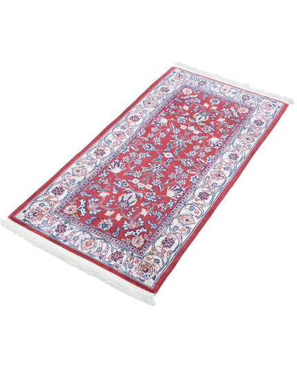Heritage 1' 11" X 3' 10" Hand Knotted Wool & Silk Rug 1' 11" X 3' 10" (59 X 117) / Red / Wool & Silk