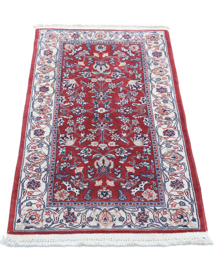 Heritage 1' 11" X 3' 10" Hand Knotted Wool & Silk Rug 1' 11" X 3' 10" (59 X 117) / Red / Wool & Silk