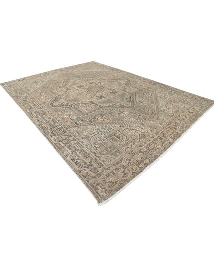 Heriz 9' 4" X 12' 8" Hand Knotted Wool Rug 9' 4" X 12' 8" (284 X 386) / Taupe / Wool
