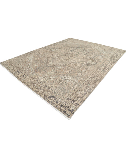 Heriz 9' 4" X 12' 8" Hand Knotted Wool Rug 9' 4" X 12' 8" (284 X 386) / Taupe / Wool