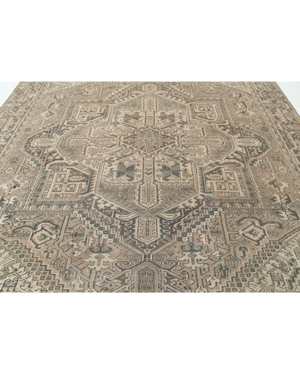 Heriz 9' 4" X 12' 8" Hand Knotted Wool Rug 9' 4" X 12' 8" (284 X 386) / Taupe / Wool