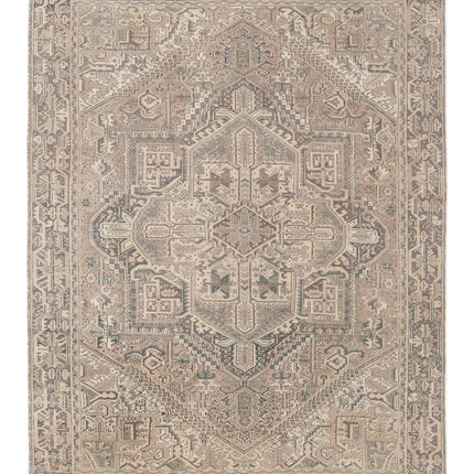 Heriz 9' 4" X 12' 8" Hand Knotted Wool Rug 9' 4" X 12' 8" (284 X 386) / Taupe / Wool