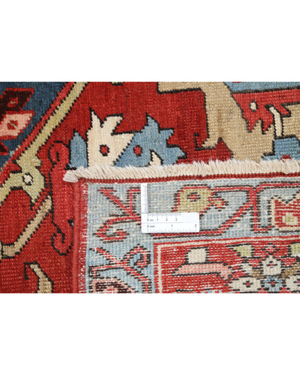 Heriz 9' 10" X 12' 6" Hand Knotted Wool Rug 9' 10" X 12' 6" (300 X 381) / Red / Wool