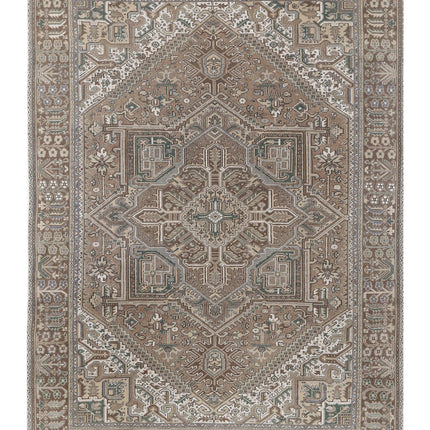 Heriz 7' 11" X 10' 8" Hand Knotted Wool Rug 7' 11" X 10' 8" (241 X 325) / Taupe / Wool