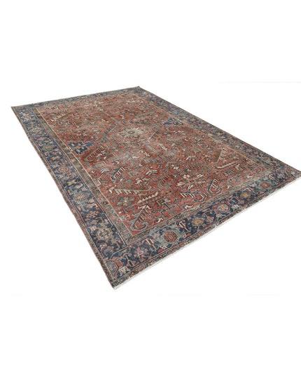 Heriz 7' 3" X 10' 3" Hand Knotted Wool Rug 7' 3" X 10' 3" (221 X 312) / Rust / Wool