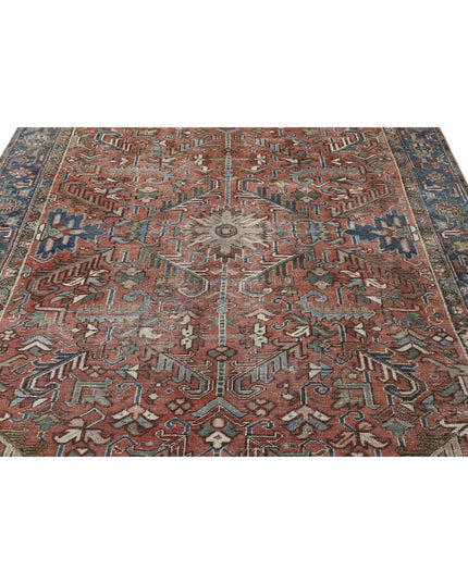 Heriz 7' 3" X 10' 3" Hand Knotted Wool Rug 7' 3" X 10' 3" (221 X 312) / Rust / Wool