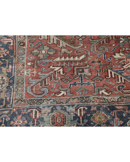 Heriz 7' 3" X 10' 3" Hand Knotted Wool Rug 7' 3" X 10' 3" (221 X 312) / Rust / Wool