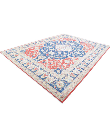 Heriz 9' 11" X 13' 11" Hand Knotted Wool Rug 9' 11" X 13' 11" (302 X 424) / Red / Wool