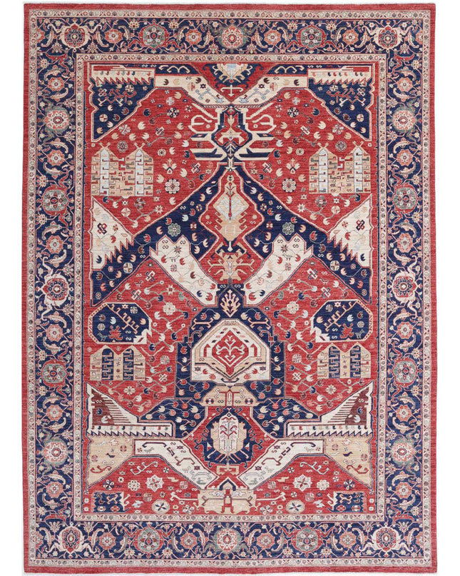 Heriz 10' 0" X 13' 0" Hand Knotted Wool Rug 10' 0" X 13' 0" (305 X 396) / Red / Wool