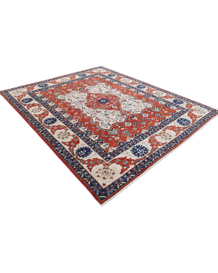 Heriz 8' 0" X 9' 10" Hand Knotted Wool Rug 8' 0" X 9' 10" (244 X 300) / Red / Wool