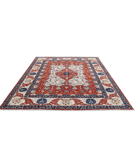 Heriz 8' 0" X 9' 10" Hand Knotted Wool Rug 8' 0" X 9' 10" (244 X 300) / Red / Wool