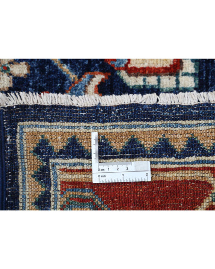 Heriz 6' 2" X 12' 7" Hand Knotted Wool Rug 6' 2" X 12' 7" (188 X 383) / Blue / Wool