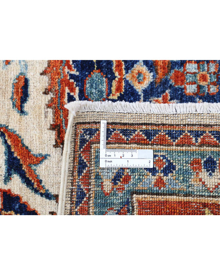 Heriz 8' 0" X 9' 10" Hand Knotted Wool Rug 8' 0" X 9' 10" (244 X 300) / Ivory / Wool