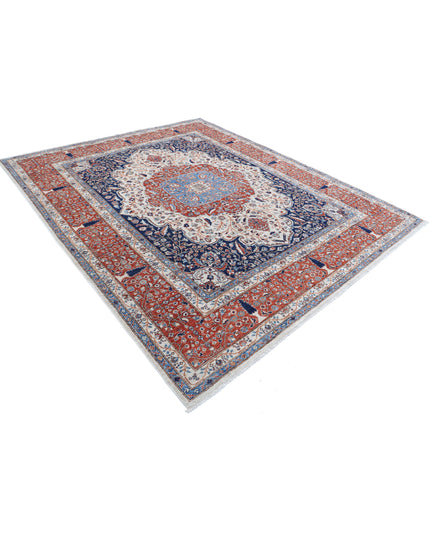 Heriz 7' 10" X 9' 5" Hand Knotted Wool Rug 7' 10" X 9' 5" (239 X 287) / Ivory / Wool