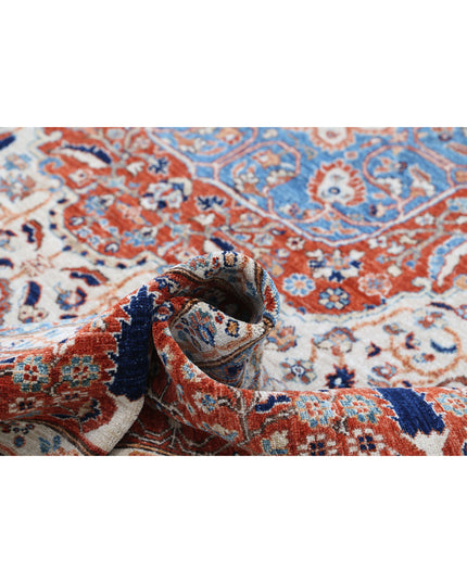 Heriz 7' 10" X 9' 5" Hand Knotted Wool Rug 7' 10" X 9' 5" (239 X 287) / Ivory / Wool