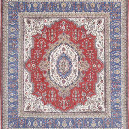 Heriz 14' 2" X 15' 2" Hand Knotted Wool Rug 14' 2" X 15' 2" (432 X 462) / Red / Wool