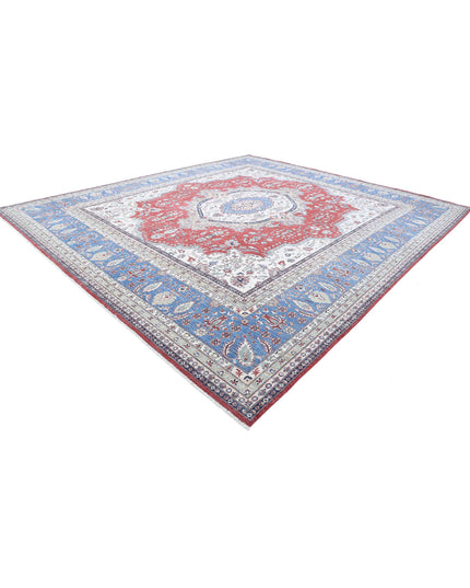 Heriz 14' 0" X 15' 7" Hand Knotted Wool Rug 14' 0" X 15' 7" (427 X 475) / Red / Wool