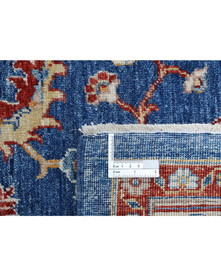 Heriz 6' 7" X 9' 11" Hand Knotted Wool Rug 6' 7" X 9' 11" (201 X 302) / Blue / Wool