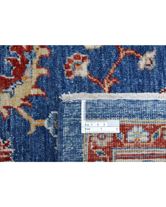Heriz 6' 7" X 9' 11" Hand Knotted Wool Rug 6' 7" X 9' 11" (201 X 302) / Blue / Wool