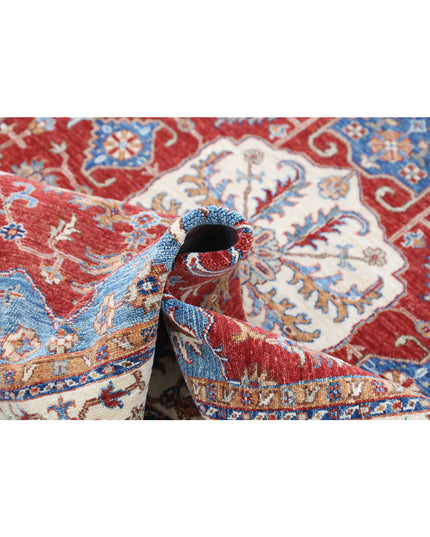 Heriz 4' 9" X 6' 5" Hand Knotted Wool Rug 4' 9" X 6' 5" (145 X 196) / Red / Wool