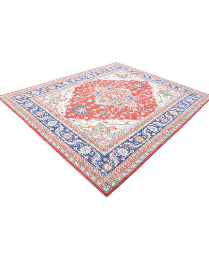 Heriz 7' 11" X 9' 9" Hand Knotted Wool Rug 7' 11" X 9' 9" (241 X 297) / Purple / Wool