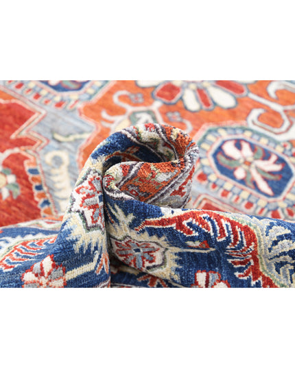 Heriz 7' 11" X 9' 9" Hand Knotted Wool Rug 7' 11" X 9' 9" (241 X 297) / Purple / Wool