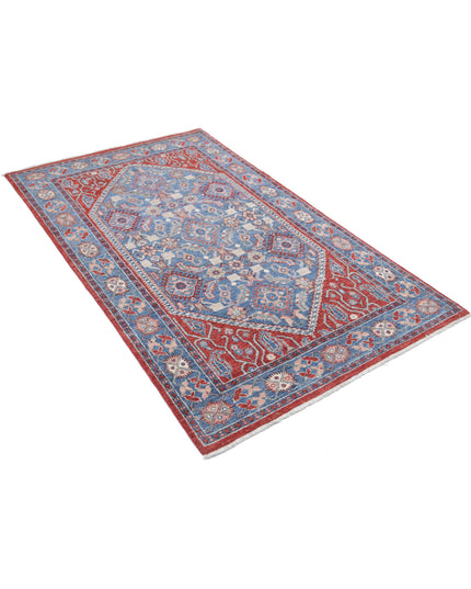 Heriz 3' 8" X 6' 2" Hand Knotted Wool Rug 3' 8" X 6' 2" (112 X 188) / Red / Wool