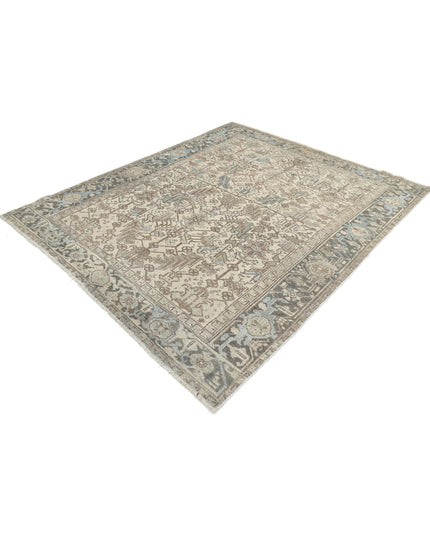 Heriz 6' 10" X 8' 4" Hand Knotted Wool Rug 6' 10" X 8' 4" (208 X 254) / Ivory / Wool