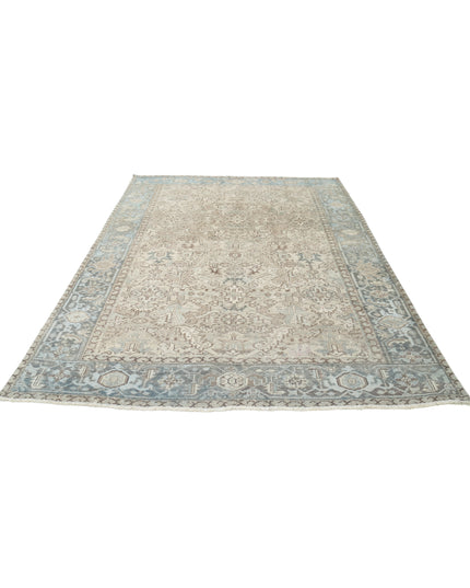 Heriz 7' 0" X 8' 11" Hand Knotted Wool Rug 7' 0" X 8' 11" (213 X 272) / Taupe / Wool