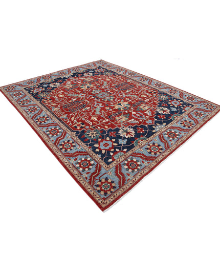 Heriz 8' 0" X 9' 5" Hand Knotted Wool Rug 8' 0" X 9' 5" (244 X 287) / Red / Wool