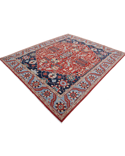 Heriz 8' 0" X 9' 5" Hand Knotted Wool Rug 8' 0" X 9' 5" (244 X 287) / Red / Wool