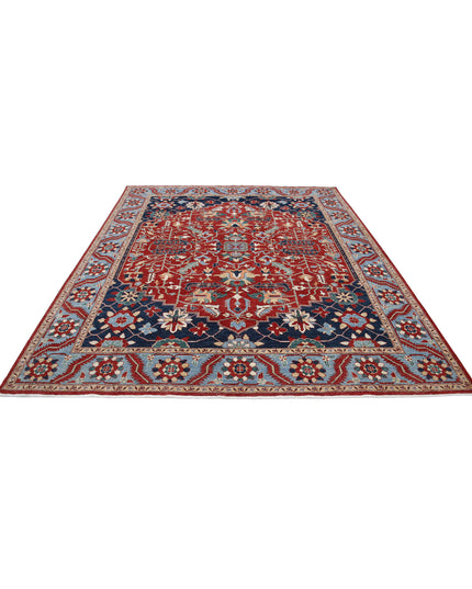 Heriz 8' 0" X 9' 5" Hand Knotted Wool Rug 8' 0" X 9' 5" (244 X 287) / Red / Wool