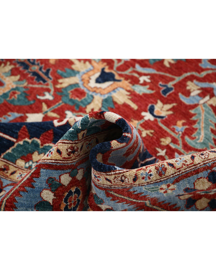 Heriz 8' 0" X 9' 5" Hand Knotted Wool Rug 8' 0" X 9' 5" (244 X 287) / Red / Wool