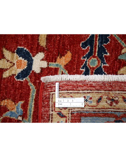 Heriz 8' 0" X 9' 5" Hand Knotted Wool Rug 8' 0" X 9' 5" (244 X 287) / Red / Wool