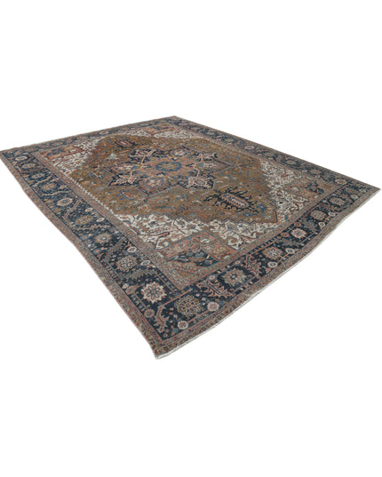 Heriz 10' 6" X 12' 6" Hand Knotted Wool Rug 10' 6" X 12' 6" (320 X 381) / Tan / Wool