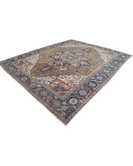 Heriz 10' 6" X 12' 6" Hand Knotted Wool Rug 10' 6" X 12' 6" (320 X 381) / Tan / Wool