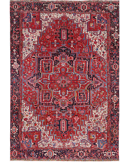 Heriz 8' 9" X 13' 3" Hand Knotted Wool Rug 8' 9" X 13' 3" (267 X 404) / Red / Wool