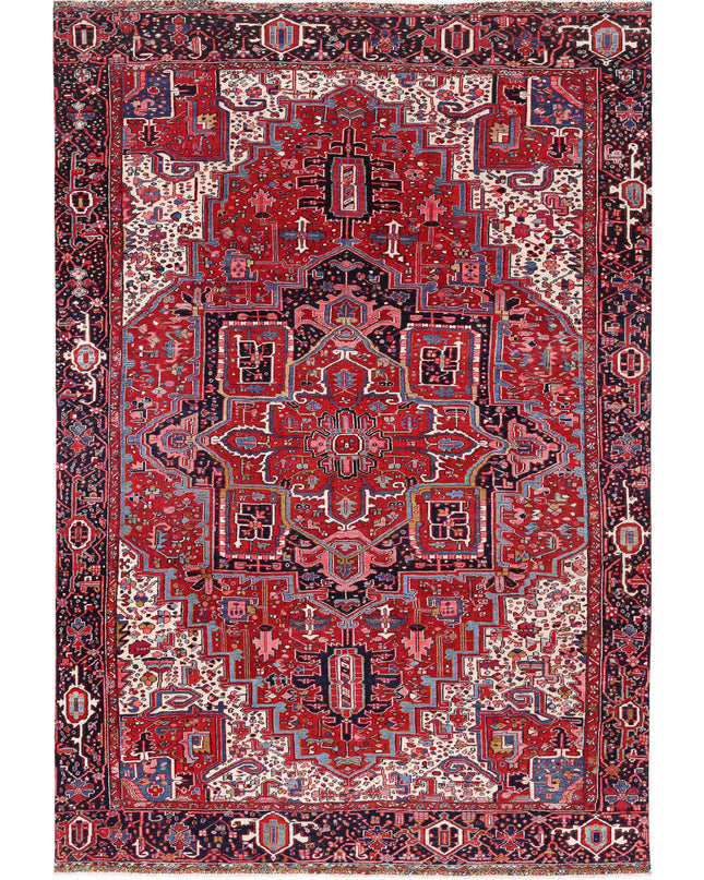 Heriz 8' 9" X 13' 3" Hand Knotted Wool Rug 8' 9" X 13' 3" (267 X 404) / Red / Wool