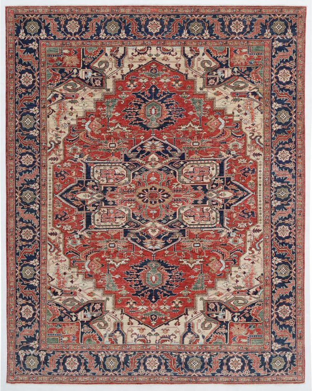 Heriz 7' 9" X 9' 8" Hand Knotted Wool Rug 7' 9" X 9' 8" (236 X 295) / Rust / Wool